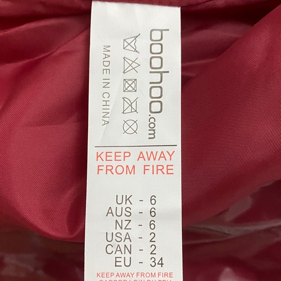 Petite Vinyl Biker Jacket / Wine Color - Picture 6 of 7